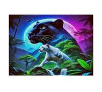 1000 Pieces Mini Jigsaw Puzzle Panther Jungle for Adults