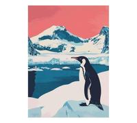 1000 Pieces Mini Jigsaw Puzzle Penguin Ice for Adults | 38x26cm Cardboard, Living Room Decor, Durable Structure, Birthday Gift, Mind Relaxation