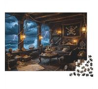 1000 Pieces Mini Jigsaw Puzzle Pirate Ship for Adults