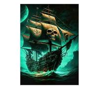 1000 Pieces Mini Jigsaw Puzzle Pirate Ship for Adults