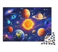 1000 Pieces Mini Jigsaw Puzzle Solar System for Adults