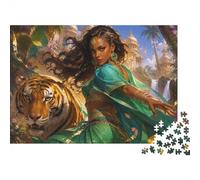 1000 Pieces Mini Jigsaw Puzzle Tiger Palace Fantasy for Adults | 52x38cm Cardboard, Living Room Decor, Premium Craftsmanship, Birthday Gift, Mind Relaxation
