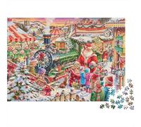 1000 Pieces Mini Jigsaw Puzzle Train Festival for Adults