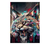 1000 Pieces Mini Jigsaw Puzzle Wild Cat for Adults | 52x38cm Cardboard, Living Room Decor, Durable Structure, Birthday Gift, Mind Relaxation