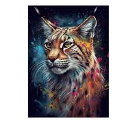 1000 Pieces Mini Jigsaw Puzzle Wild Cat for Adults | 70x50cm Cardboard, Living Room Decor, Premium Craftsmanship, Birthday Gift, Mind Relaxation
