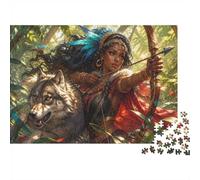 1000 Pieces Mini Jigsaw Puzzle Wolf Archer for Adults
