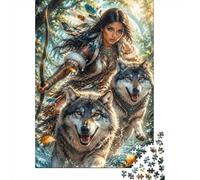 1000 Pieces Mini Jigsaw Puzzle Wolf Archer for Adults
