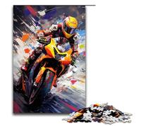 1000 Pieces Motogp by SplattersLots of Coloured Clouds in The Sky Puzzle Game Jigsaw for Adults Suitable for Couples for And Teenager Age 14 Years Up 75x50cm