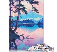 1000 Pieces Mountain Lake for Adults Difficult Jigsaw Puzzles for Adults Family Fun Jigsaws Puzzles 1000pcs (75x50cm)