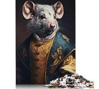 1000 Pieces Mouse Aristocrat Jigsaw Puzzle Difficulty Puzzle Education Games Toys 1000pcs (75x50cm)