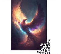 1000 Pieces Mystical Phoenix for Adults Difficult Jigsaw Wooden Puzzle for Adults Christmas Eve Gifts 1000pcs (75x50cm)