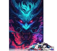 1000 Pieces Mythical Dragon Puzzles Jigsaw Difficulty Puzzle Jigsaw Educational Games Toy 1000pcs (75x50cm)