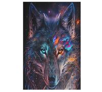 1000 Pieces Nebula Wolf Puzzles for Adults Teens Toys for Children Wooden Puzzle Home Decoration 78×53cm
