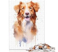 1000 Pieces Nova Scotia Duck Retriever Jigsaw Puzzles Difficulty Jigsaw Puzzles Education Games Toys 1000pcs (38x26cm)