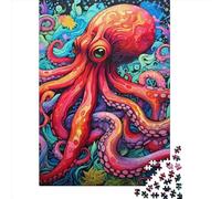 1000 Pieces Octopus Puzzle for Adults Paper Puzzles Jigsaw Puzzles for Adults Educational Game Challenge Toy 1000pcs (38x26cm)