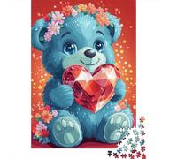 1000 Pieces of Jigsaw Puzzle Cute Teddy Bear Jigsaw Puzzles Game Birthday Gifts Puzzles Decorative Jigsaw Puzzle for Adults And Teenagers 38x26cm/1000pcs