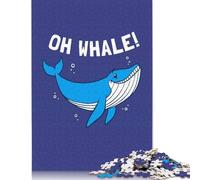1000 Pieces Oh Whale Creative Square Jigsaw Puzzles for Adults & Wooden Puzzles Challenging Game 1000pcs (75x50cm)