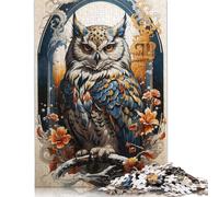 1000 Pieces Owl Celestial Guardian Puzzles Jigsaw Adults Difficulty Jigsaw Puzzle Relaxing Games Toy 1000pcs (75x50cm)