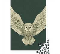 1000 Pieces Owl Jigsaw Puzzle, Creative Rectangular Paper Jigsaw Puzzles for Adults, Large Puzzles for Family Educational Game 1000pcs (38x26cm)