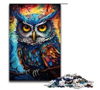 1000 Pieces Painting Color Animal Owl Adult Jigsaw Puzzles Family Fun Jigsaws Family Game Stress Reliever Difficult Challenge Puzzle 1000PCS(75x50cm)