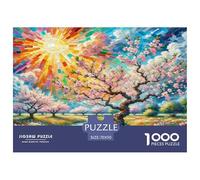 1000 Pieces Peach Blossom Jigsaw Puzzles for Adults Challenging Game Jigsaw Puzzle Home Decors for The Whole for Women, Gifts for Men 70x50cm/1000pcs