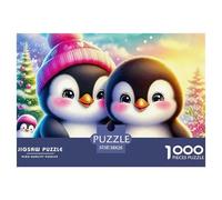 1000 Pieces Penguin Jigsaw Puzzles Challenge High Difficulty for Adults Home Decoration Educational Games Age 12+ for Adults 38x26cm/1000pcs