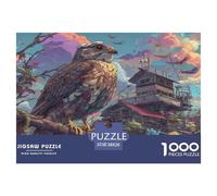 1000 Pieces Peregrine Falcon Jigsaw for Adults Home Decoration Puzzles Wildlife Educational Games Puzzle for Adults 38x26cm/1000pcs