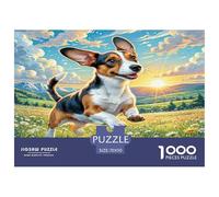 1000 Pieces Petit Basset Griffon Vendéen Jigsaw Puzzles for Adults Challenging Game Jigsaw Puzzle Home Decors for Family Decorations 70x50cm/1000pcs