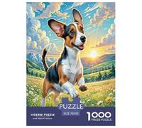 1000 Pieces Petit Basset Griffon Vendéen Jigsaw Puzzles for Adults Challenging Game Jigsaw Puzzle Home Decors for Men Women Elders Seniors 70x50cm/1000pcs