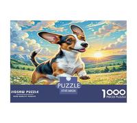 1000 Pieces Petit Basset Griffon Vendéen Jigsaw Puzzles for Adults Educational Games Jigsaw Puzzle Home Decoration for Men Women Elders Seniors 38x26cm/1000pcs