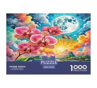 1000 Pieces Phalaenopsis Orchid Jigsaw Puzzles for Adults Challenging Game Jigsaw Puzzle Home Decors for The Whole for Women, Gifts for Men 70x50cm/1000pcs