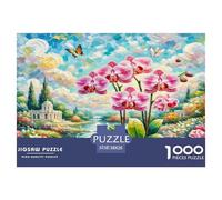 1000 Pieces Phalaenopsis Orchid Jigsaw Puzzles for Adults Educational Games Jigsaw Puzzle Home Decoration for The Whole for Women, Gifts for Men 38x26cm/1000pcs