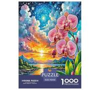 1000 Pieces Phalaenopsis Orchid Jigsaw Puzzles for Adults Family Challenge Toys Jigsaw Puzzle Home Decors for Men Women Elders Seniors 70x50cm/1000pcs