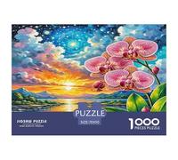 1000 Pieces Phalaenopsis Orchid Jigsaw Puzzles for Adults Family Challenge Toys Jigsaw Puzzle Home Decoration for Adults Gifts 70x50cm/1000pcs