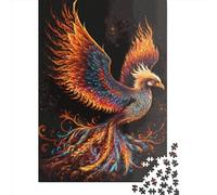 1000 Pieces Phoenix Bird Jigsaw Puzzle, Creative Rectangular Paper Jigsaw Puzzles for Adults, Large Puzzles for Family Educational Game 1000pcs (38x26cm)