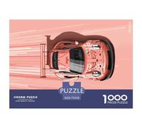 1000 Pieces Pink Pig Race Car Square Jigsaw Puzzles for Adults And Wooden Puzzles Children Puzzles 1000pcs (75x50cm)