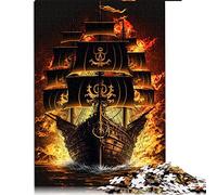 1000 Pieces Pirate Boat Jigsaw Puzzle for Adults - Great Gift (Size 26x38cm)