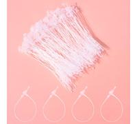 1000 Pieces Plastic Fasteners, 8.5 cm Clear Snap Lock Pins, Security Jewelry Tags Loop for Pricing, Transparent Price Tags Loop for Clothing Crafts Price Tag Showing