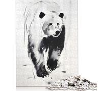 1000 Pieces Polar Bear Illustration Jigsaw Puzzles for Adults Jigsaw Puzzle for Family Time Brain Challenge 1000pcs (75x50cm)