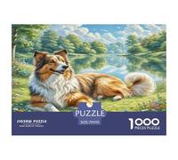 1000 Pieces Polish Lowland Sheepdog Jigsaw Puzzles for Adults Challenging Game Jigsaw Puzzle Home Decors for Family Decorations 70x50cm/1000pcs