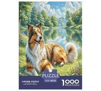 1000 Pieces Polish Lowland Sheepdog Jigsaw Puzzles for Adults Challenging Game Jigsaw Puzzle Home Decors for The Whole for Women, Gifts for Men 38x26cm/1000pcs