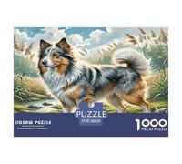 1000 Pieces Polish Lowland Sheepdog Jigsaw Puzzles for Adults Educational Games Jigsaw Puzzle Home Decoration for Adults Gifts 38x26cm/1000pcs