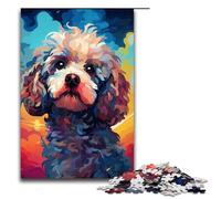 1000 Pieces Poodle by of Thick Coloured Clouds in The Sky Puzzle Game Jigsaw for Adults Suitable for Couples for And Teenager Age 14 Years Up 75x50cm