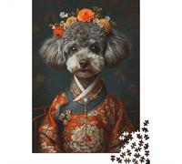 1000 Pieces Poodle_dog Jigsaw Puzzle Paper Puzzles for Children Puzzles Educational Game for Adult Teenagers 1000pcs (38x26cm)