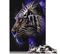 1000 Pieces Portrait White Tiger Jigsaw Puzzle Difficulty Puzzle Education Games Toys 1000pcs (75x50cm)
