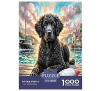 1000 Pieces Portuguese Water Dog Jigsaw Puzzles for Adults Educational Games Jigsaw Puzzle Home Decoration for The Whole for Women, Gifts for Men 38x26cm/1000pcs