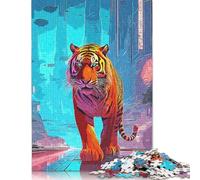 1000 Pieces Predatory Tiger Puzzle Jigsaw Adults Puzzles Difficulty Jigsaw Educational Game Toy 1000pcs (38x26cm)