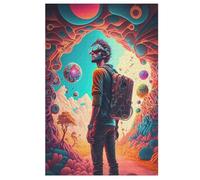 1000 Pieces Psychedelic Time Traveler Puzzles for Adults Teens Toys for Children Wooden Puzzle Home Decoration 1000 PCS