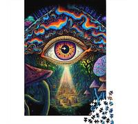 1000 Pieces Psychedelic3 for Adults Difficult Jigsaw Puzzles for Adults Family Fun Jigsaws Puzzles 1000pcs (38x26cm)