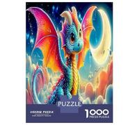 1000 Pieces Pterosaur Jigsaw Puzzles Fun Details Beautiful Decoration Phantom Beast Puzzles Educational Games for Adults And Kids Age 14 Years Up 70x50cm/1000pcs